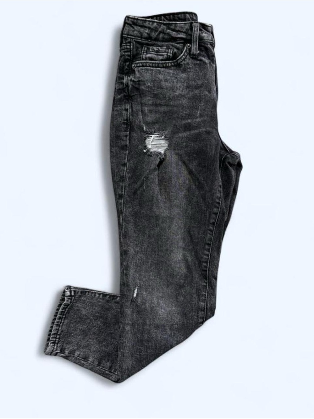 Old Navy Women's Black Washed Skinny Jeans